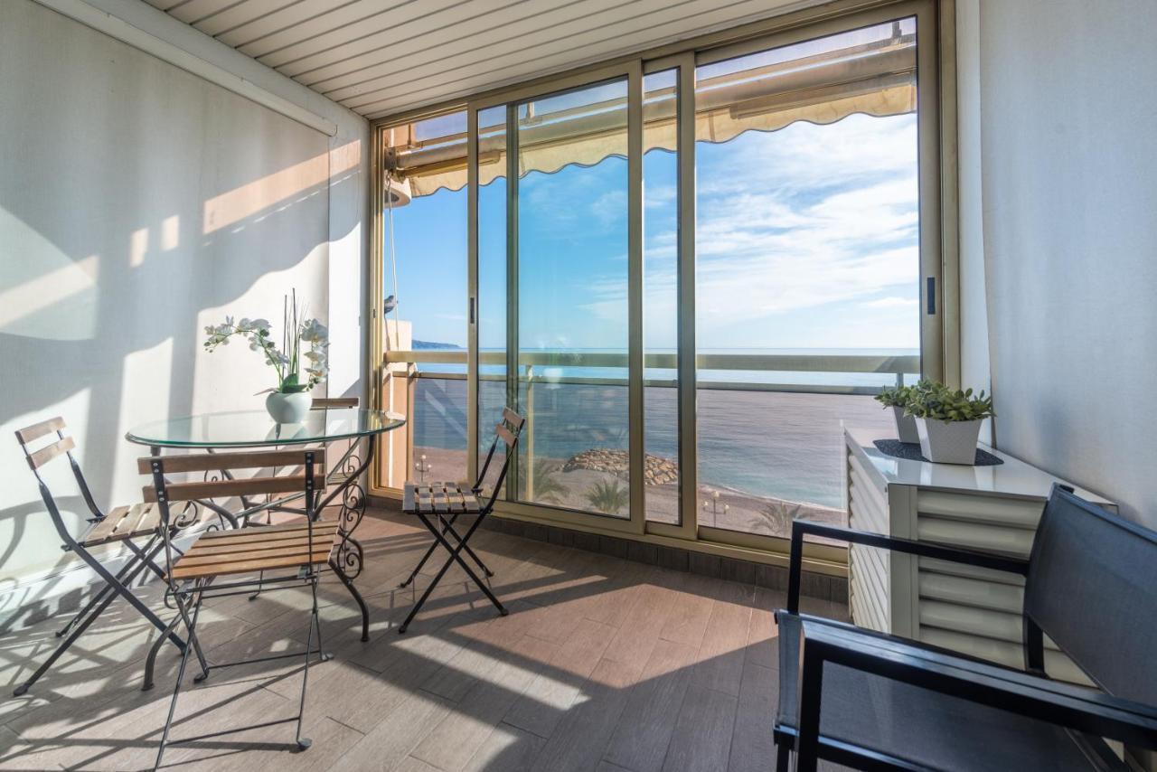 Sea Front - Panoramic Sea View Studio With Terrace Nice Bagian luar foto